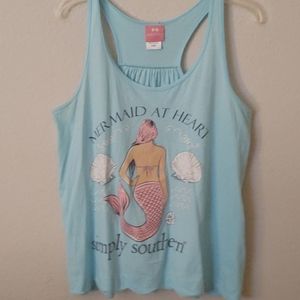 Simply Southern Baby Blue Tank Top